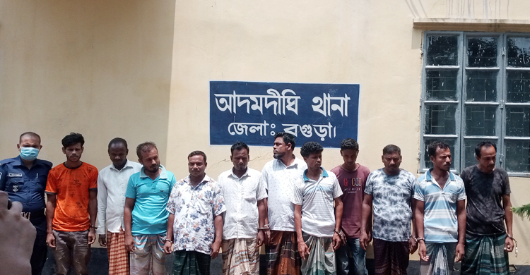 আদমদীঘিতে ১১ জুয়াড়ি গ্রেফতার