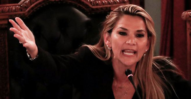 Bolivian senator declares herself president