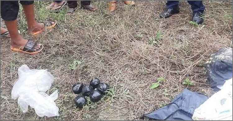 আড়াইহাজারে পরিত্যক্ত অবস্থায় ৬ ককটেল উদ্ধার