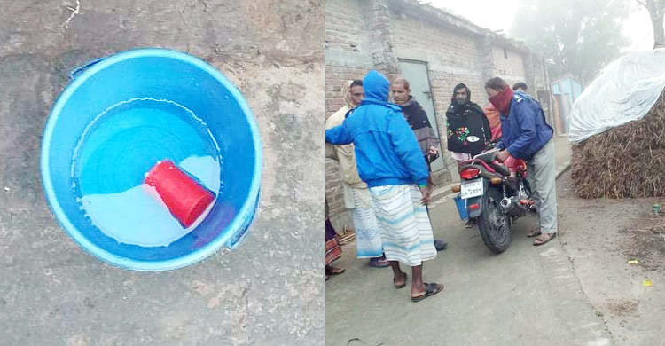 ইউপি মেম্বারের বাড়ির সামনে থেকে বোমাসদৃশ বস্তু উদ্ধার