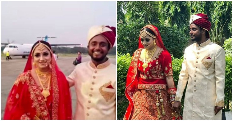 বিমানে চড়ে নতুন বউ নিয়ে এলেন চলচ্চিত্র পরিচালক রনি