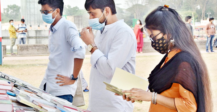 বইমেলায় মাস্ক খুলে ঘোরা যাবে না