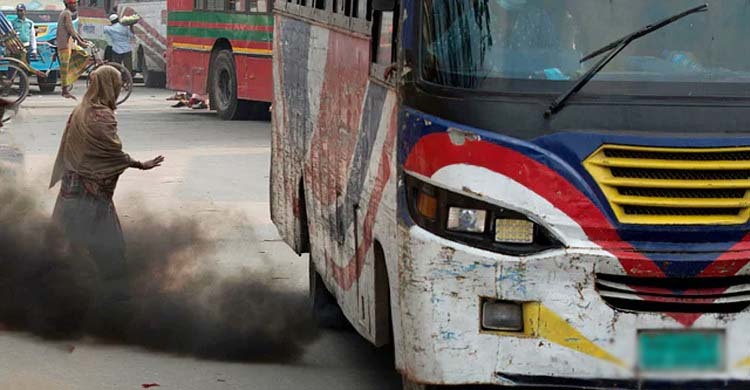 পরিবেশ দূষণের দায়ে ১২ যানবাহন ও পাঁচ প্রতিষ্ঠানকে জরিমানা
