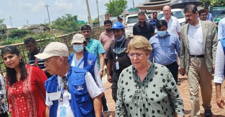 কক্সবাজারে রোহিঙ্গা ক্যাম্প পরিদর্শনে জাতিসংঘের মিশেল