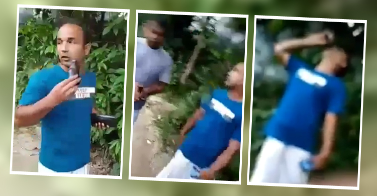 রাস্তায় দাঁড়িয়ে দুই ছাত্রলীগ নেতার ফেনসিডিল সেবন