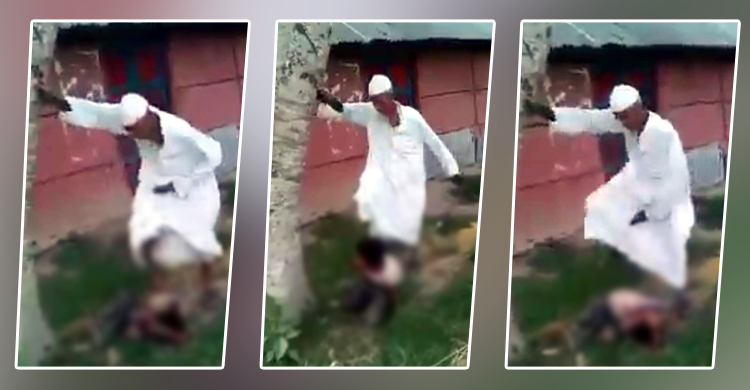 গাছে ওঠায় শিশুর ওপর বৃদ্ধের অমানবিক নির্যাতন