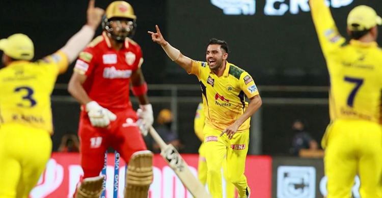 দীপক চাহারের বিধ্বংসী বোলিংয়ে ১০৬ রানেই থামলো পাঞ্জাব