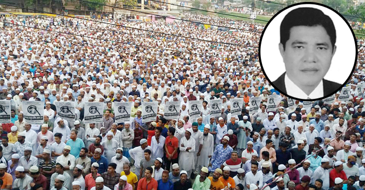 বিএনপি নেতা শফিকুর রহমানের জানাজায় মানুষের ঢল