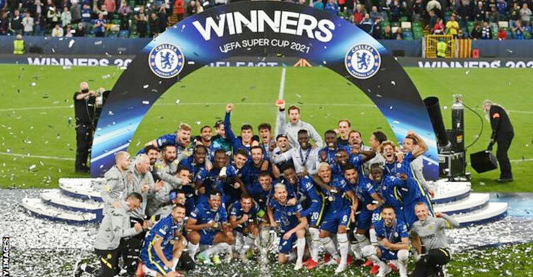 Chelsea win Super Cup on penalties