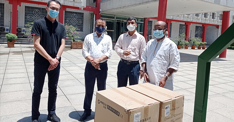জাসদকে করোনার সুরক্ষাসামগ্রী দিল চীনা কমিউনিস্ট পার্টি