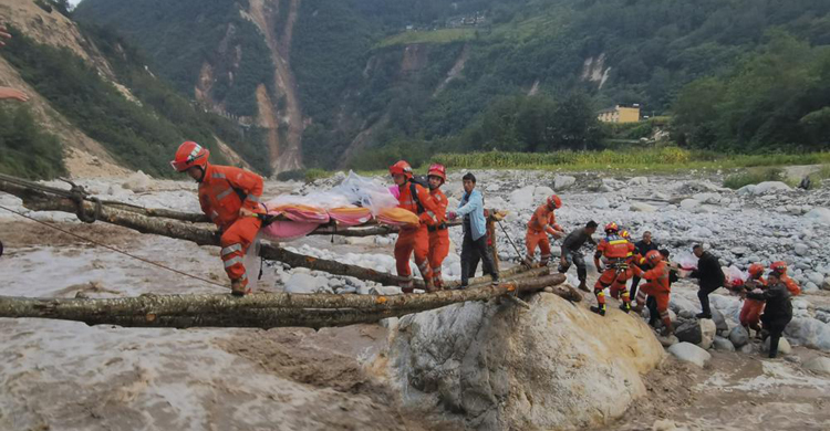 Southwest China quake leaves 46 dead, triggers landslides