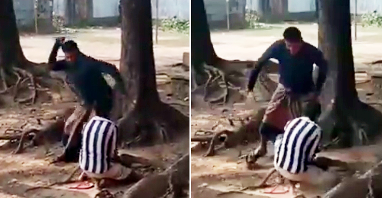 পাওনা টাকা না পেয়ে গাছে বেঁধে নির্যাতন