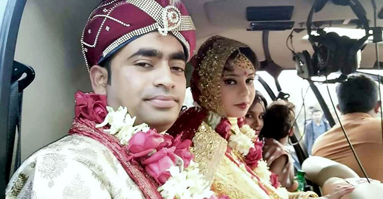 ২ কিলোমিটার দূরে হেলিকপ্টারে বিয়ে করতে গেলেন ছাত্রলীগ নেতা