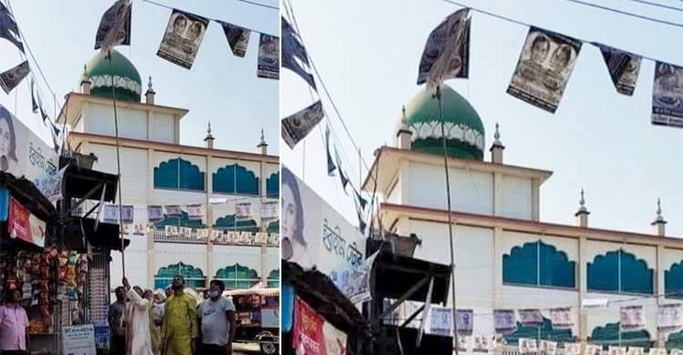নিজের পোস্টার সরালেন বিজয়ী মেয়র
