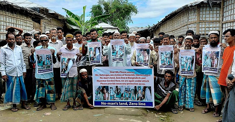নিরাপত্তা চেয়ে জাতিসংঘে চিঠি দিলেন শূন্যরেখার রোহিঙ্গারা