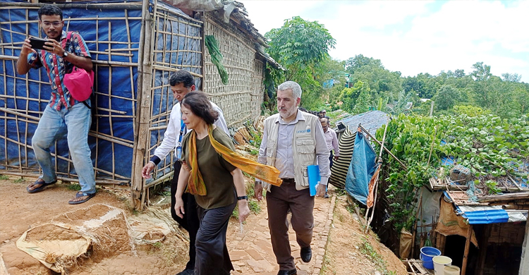 রোহিঙ্গা ক্যাম্প পরিদর্শনে জাতিসংঘের মিয়ানমার বিষয়ক বিশেষ দূত
