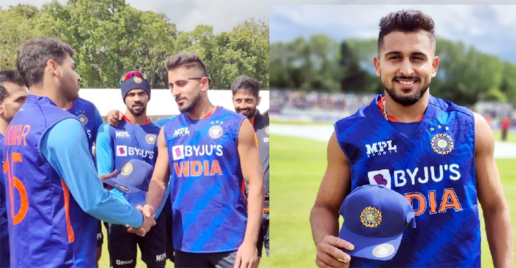‘আলোচিত’ উমরান মালিক অভিষেকে এক ওভারেই দিলেন ১৪