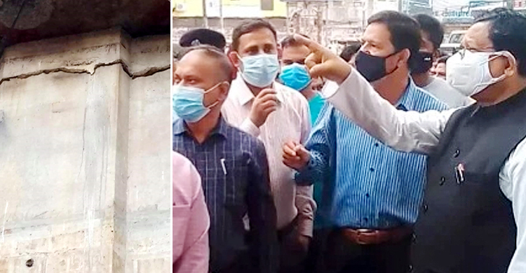নির্মাণে ত্রুটি থাকায় ফ্লাইওভারে ফাটল: চসিক মেয়র