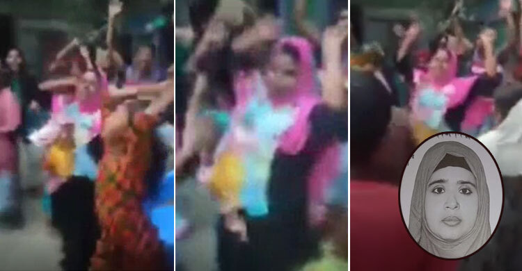 ভোটে জিতে বাড়ি বাড়ি গিয়ে নাচছেন নারী মেম্বার