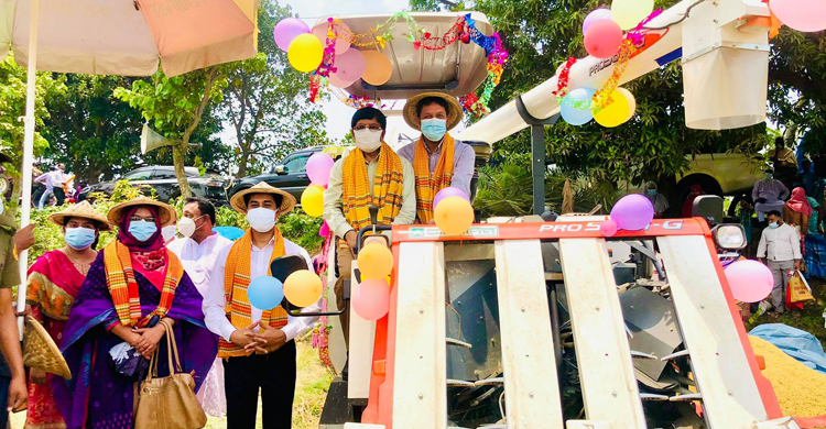 ধান কাটলেন ডিসি