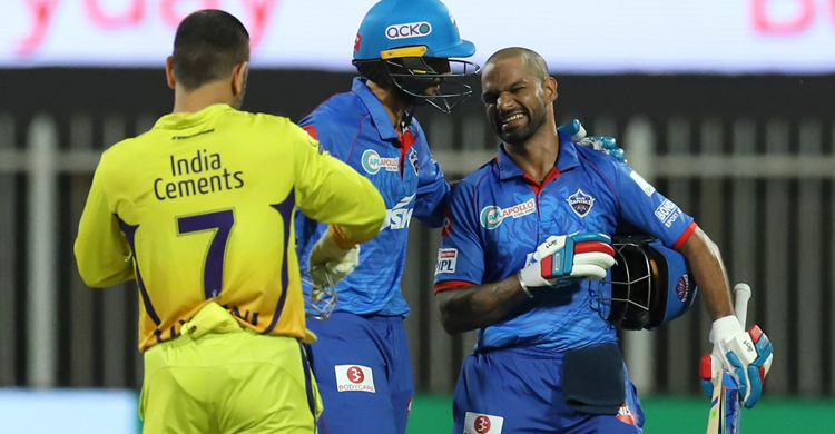 ধাওয়ানের সেঞ্চুরি ও শেষ ওভারের ঝড়ে ফের শীর্ষে দিল্লি