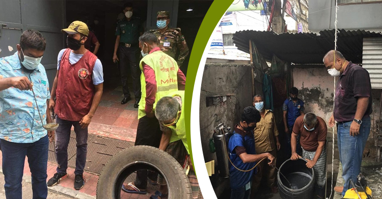 পাঁচ দিনের অভিযানে ৩৫৬ ভবনে এডিসের লার্ভা, ৪ লাখ টাকা জরিমানা