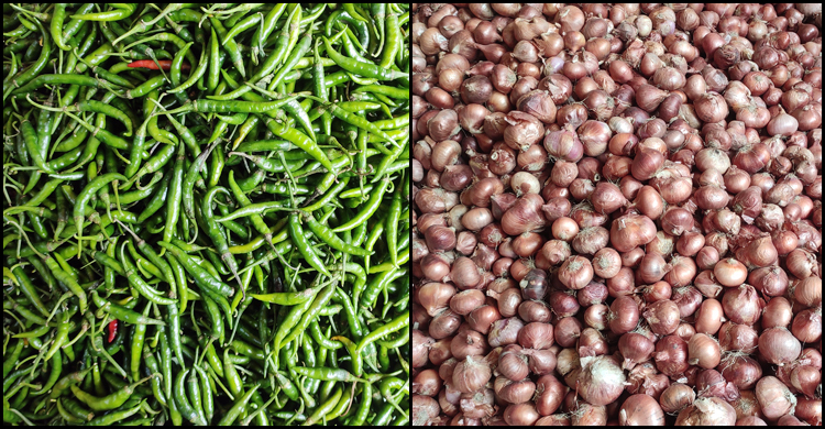 কুড়িগ্রামে বেড়েছে কাঁচা মরিচ-পেঁয়াজের দাম