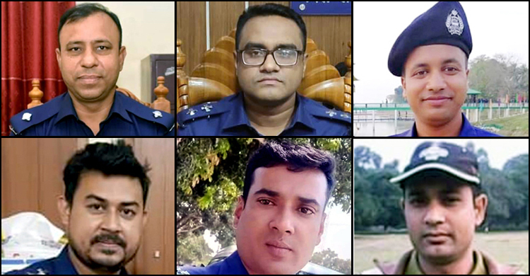 বগুড়া সদর থানার ৬ কর্মকর্তাকে একযোগে বদলি