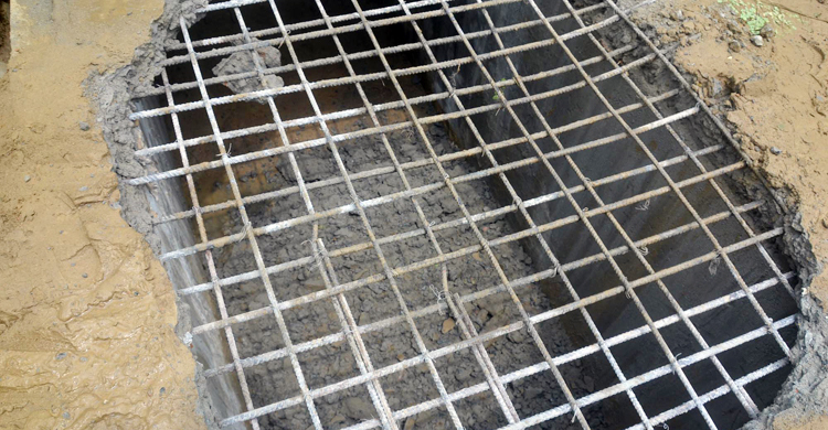 ঢালাইয়ের ২০ দিনের মাথায় ধসে গেলো কালভার্ট