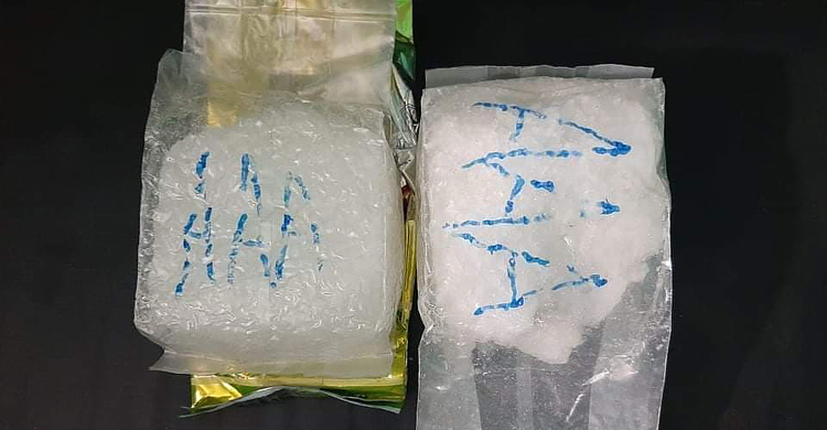 থাইল্যান্ড-মিয়ানমার হয়ে বাংলাদেশে ১০ কোটি টাকার মাদক ‘আইস’