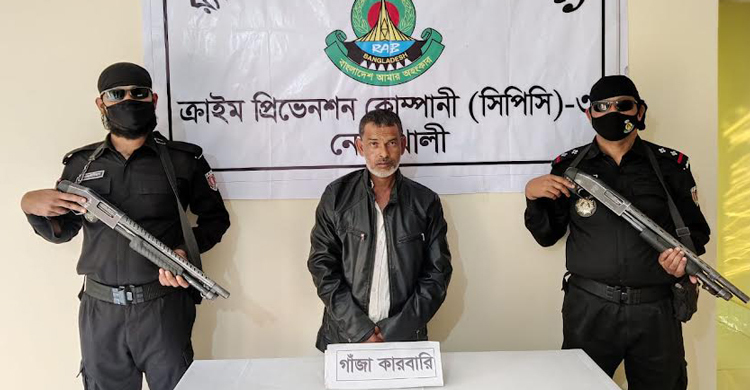 নোয়াখালীতে গাঁজাসহ মাদক কারবারি গ্রেফতার