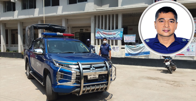 রাস্তায় পড়ে থাকা আহত যুবককে হাসপাতালে নিলেন এসপি