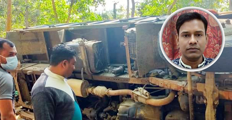 অটোরিকশাকে ধাক্কা দিয়ে উল্টে গেলো পিকআপ, প্রাণ গেলো প্রবাসীর