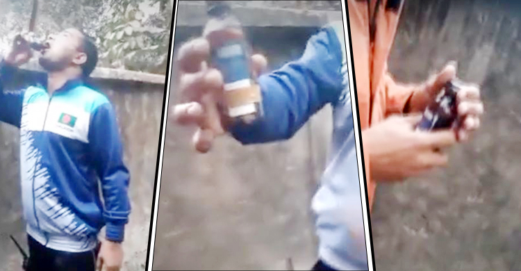 ফায়ার সার্ভিস কর্মকর্তার ফেনসিডিল সেবনের ভিডিও নিয়ে তোলপাড়
