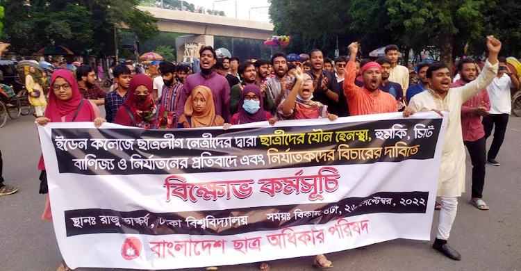 দায়ীদের শাস্তির দাবিতে ঢাবিতে বিক্ষোভ সমাবেশ
