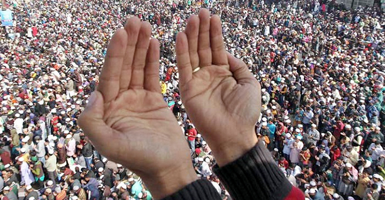 বিশ্ব ইজতেমার দ্বিতীয় পর্বের আখেরি মোনাজাত শুরু
