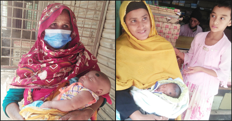 মা পরীক্ষার হলে, বাইরে আত্মীয়দের কোলে দুধের শিশুরা