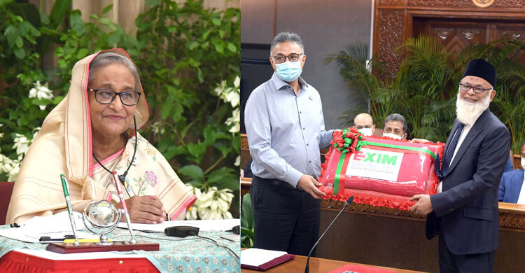 প্রধানমন্ত্রীর ত্রাণ ভাণ্ডারে দেড় লাখ কম্বল দিল এক্সিম ব্যাংক