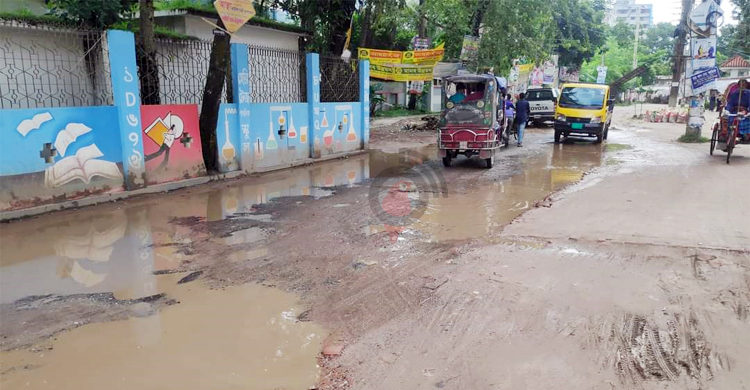 ফরিদপুর পৌরসভার ১৬ সড়কে চলা দায়
