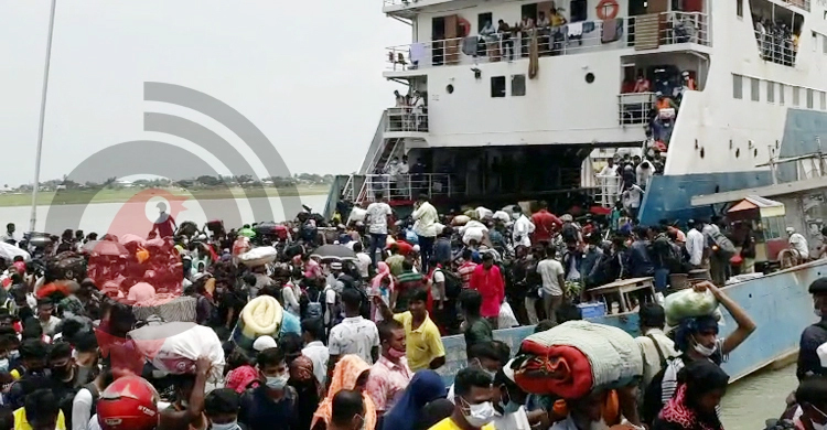 স্বাভাবিক করে দেয়া হলো বাংলাবাজার-শিমুলিয়া ফেরি চলাচল