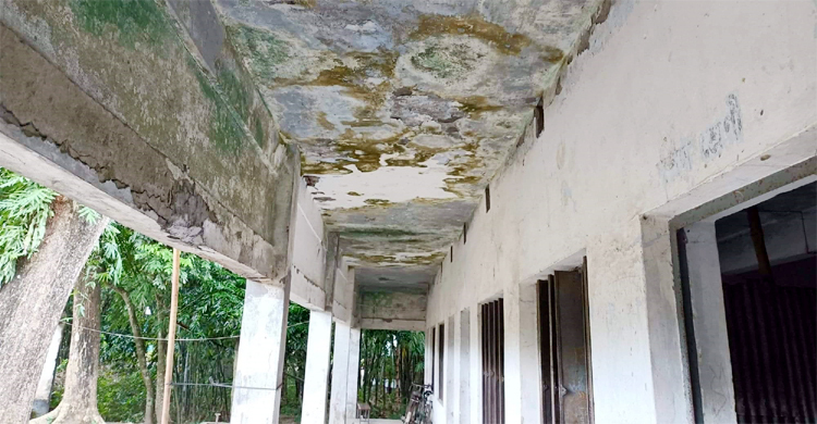 ঝুঁকিপূর্ণ ভবনে পাঠদান, আতঙ্কে শিক্ষক-শিক্ষার্থীরা