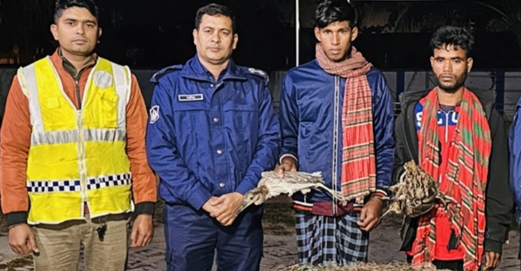ফাঁদ পেতে পাখি শিকারের দায়ে দুই যুবকের কারাদণ্ড