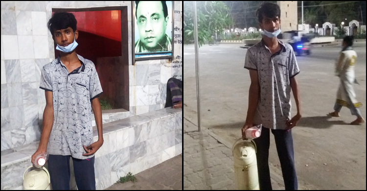 অচল হাতে লকডাউনেও পরিবার সচল রেখেছে সজীব