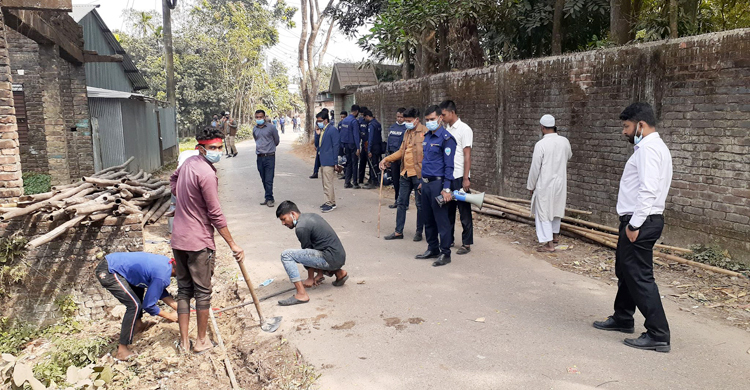ফেনীতে ৭ কিলোমিটার অবৈধ গ্যাসলাইন বিচ্ছিন্ন