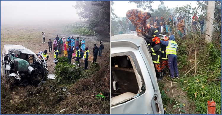 ফেনীতে সড়ক দুর্ঘটনায় প্রবাসীর স্ত্রীসহ নিহত ২