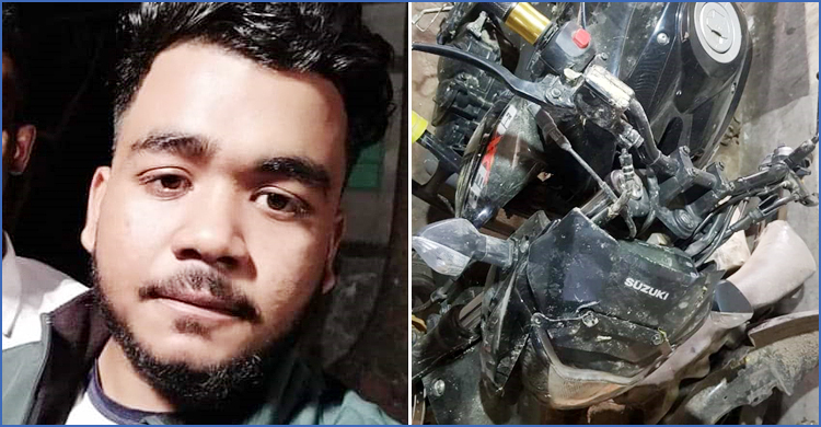 মোটরসাইকেল নিয়ন্ত্রণ হারিয়ে প্রাণ গেলো যুবকের