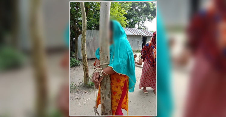 জামালপুরে গৃহবধূকে গাছে বেঁধে নির্যাতন, আটক ১
