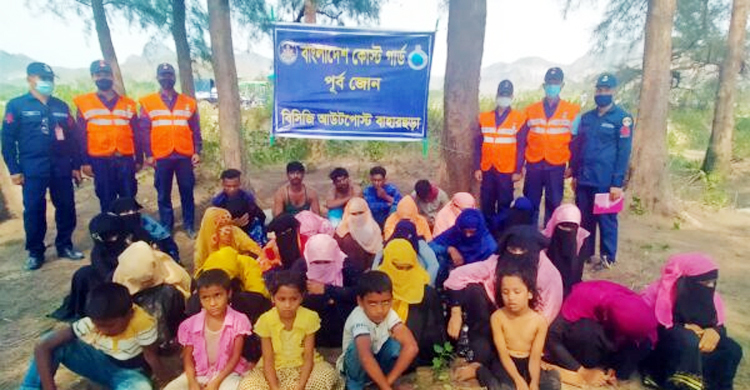 সাগরপথে মালয়েশিয়া যাওয়ার চেষ্টা, ৩০ দালাল-রোহিঙ্গা আটক