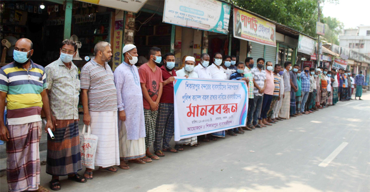 শিকারপুর বন্দরে পুলিশ ক্যাম্প বহাল রাখার দাবি ব্যবসায়ীদের
