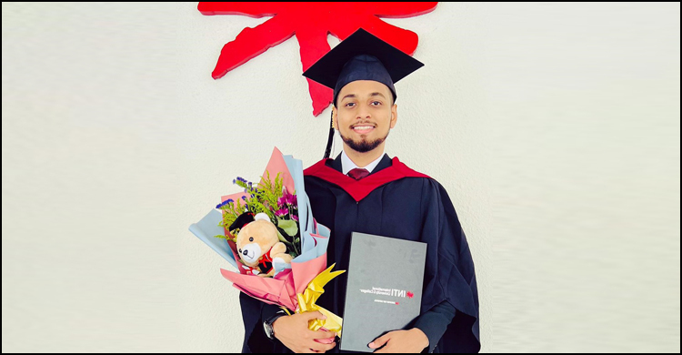 মালয়েশিয়ায় সেরা শিক্ষার্থীর সম্মাননা পেলেন চট্টগ্রামের ওলিদ